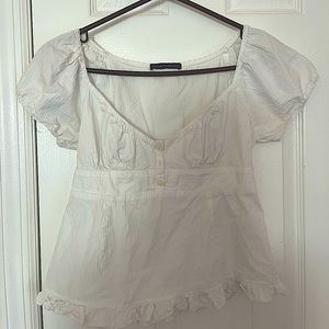 “blair” cotton ruffle top